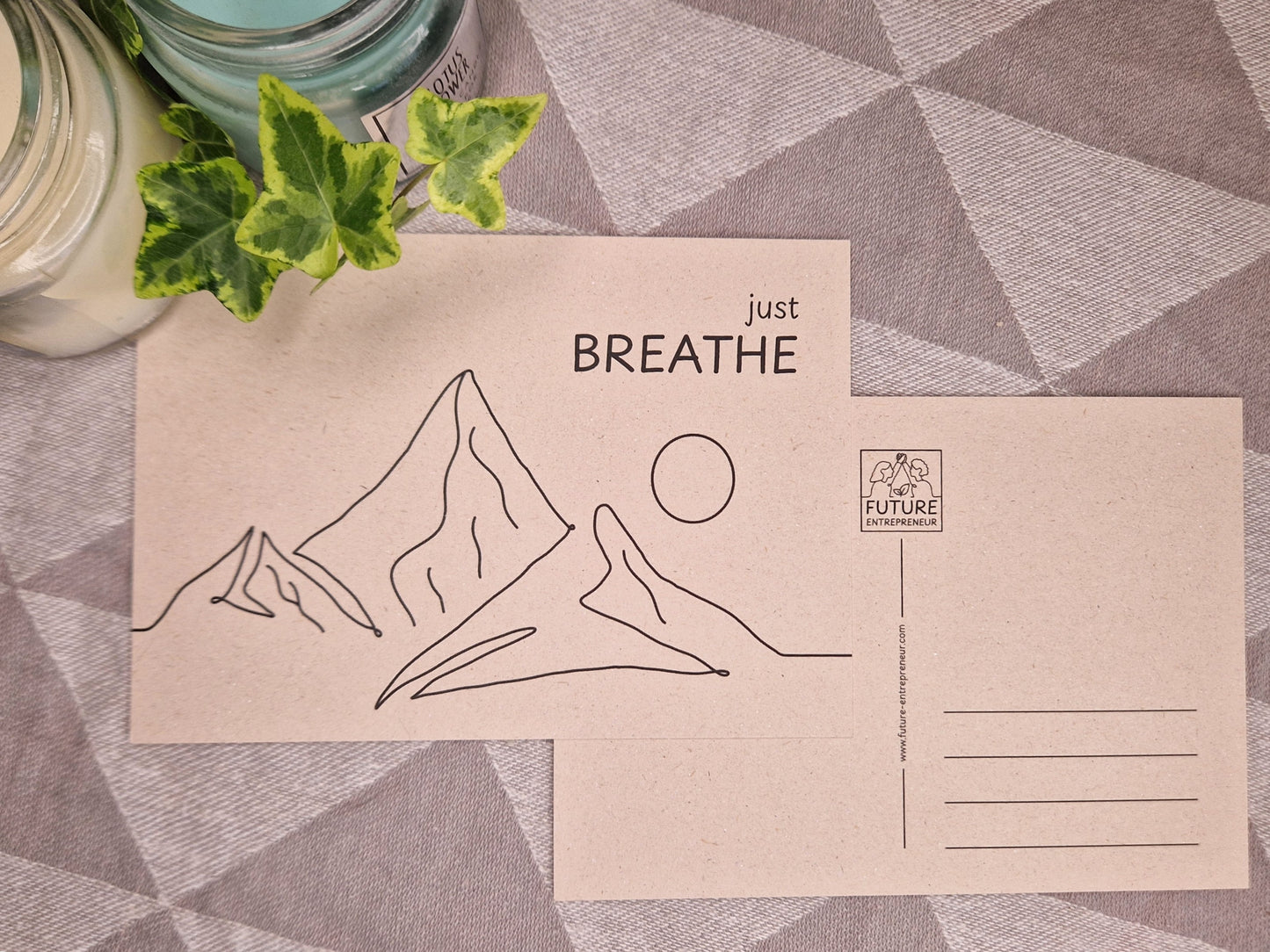 🙏 Meditate Postcard Set | 12 cards, 4 designs