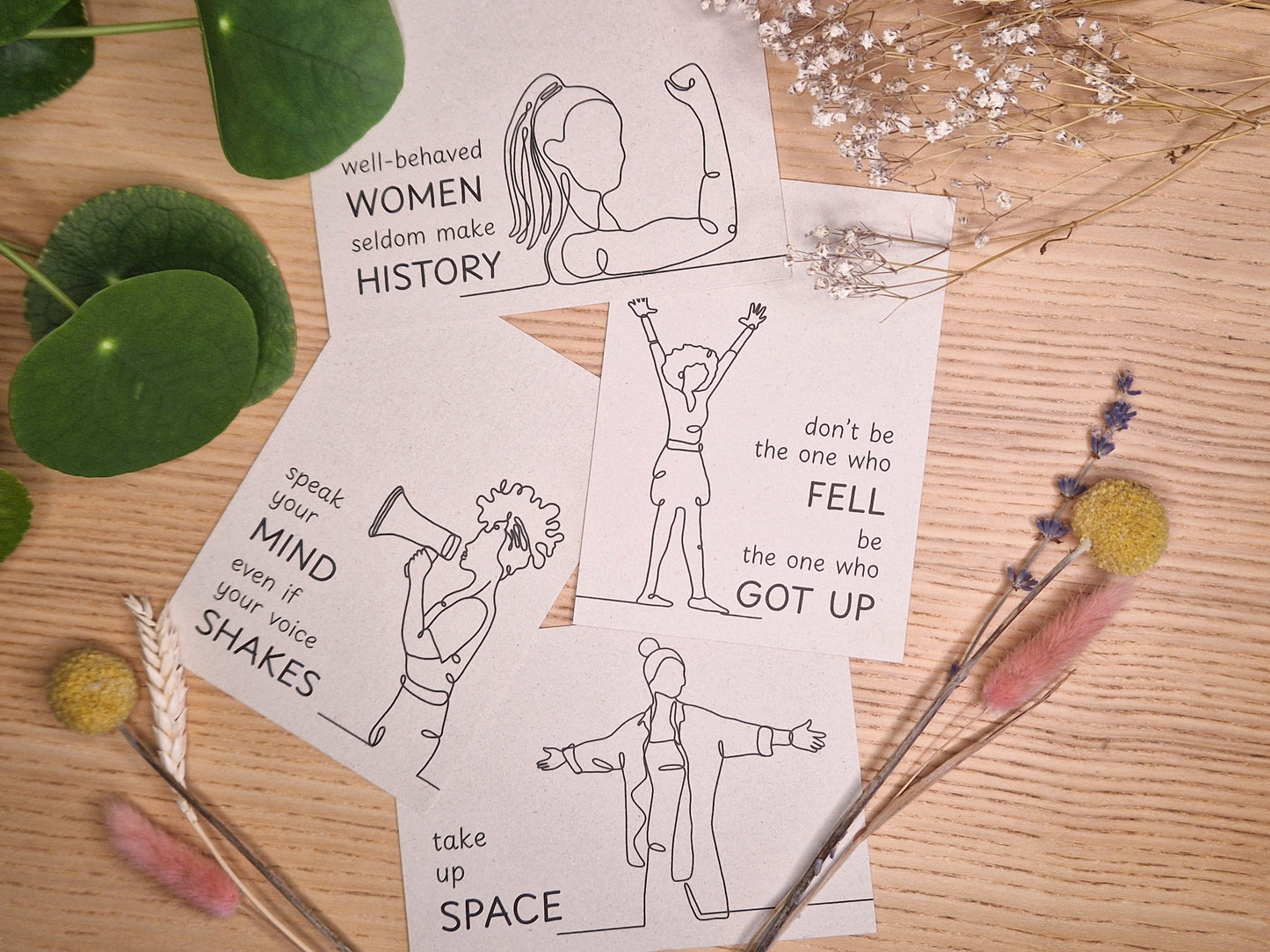 🙌 Encourage Postcard Set | 12 cards, 4 designs