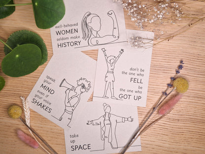 🙌 Encourage Postcard Set | 12 cards, 4 designs