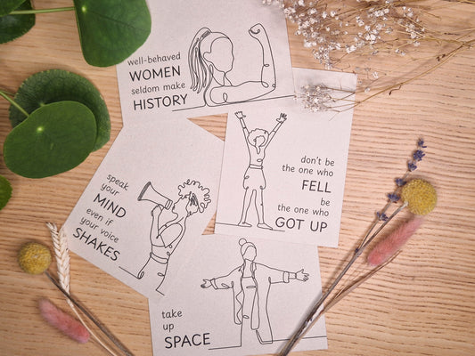 🙌 Encourage Postcard Set | 12 cards, 4 designs